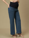 Maternity Light Blue Flare Bell Bottom Jeans