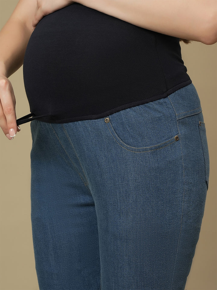 Maternity Light Blue Slim Fit Jeans