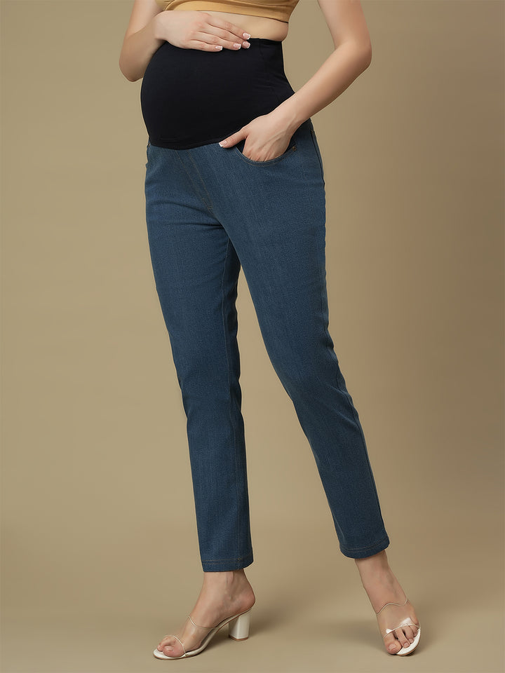 Maternity Light Blue Slim Fit Jeans