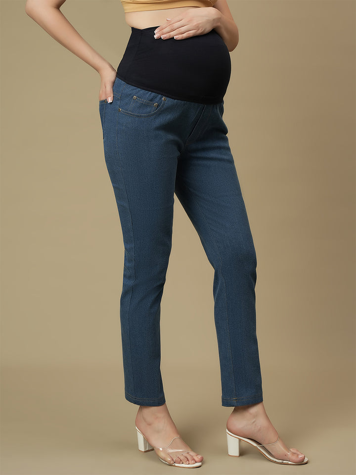 Maternity Light Blue Slim Fit Jeans