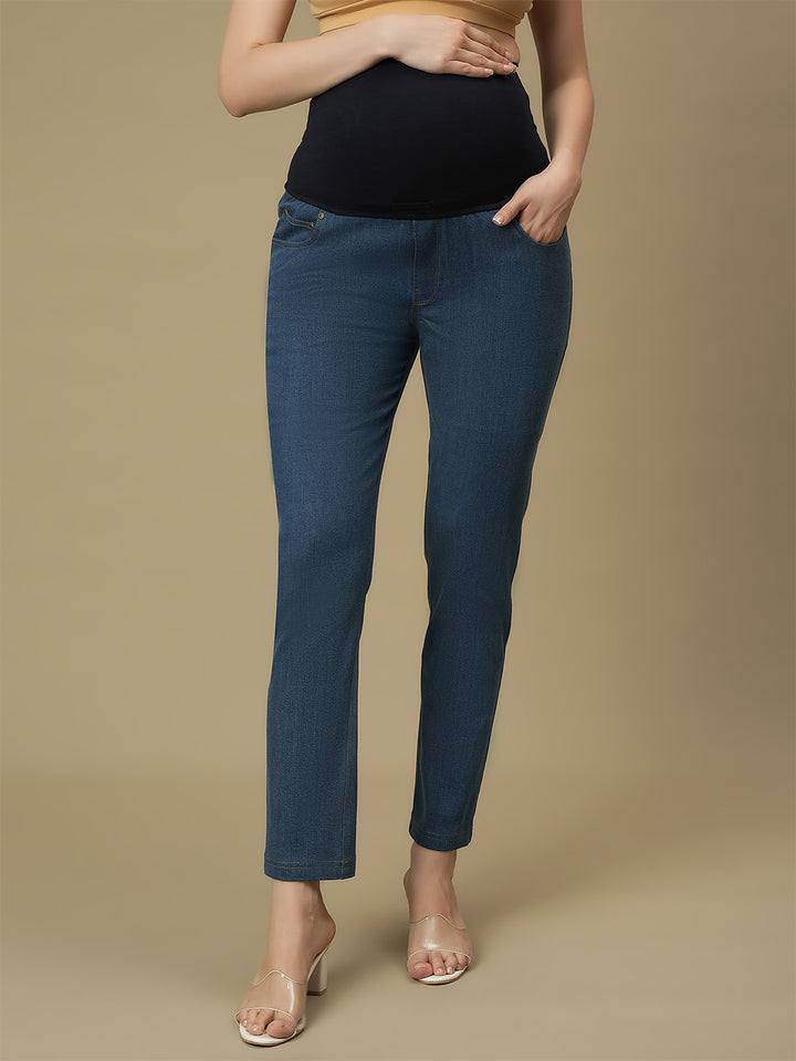 Maternity Light Blue Slim Fit Jeans