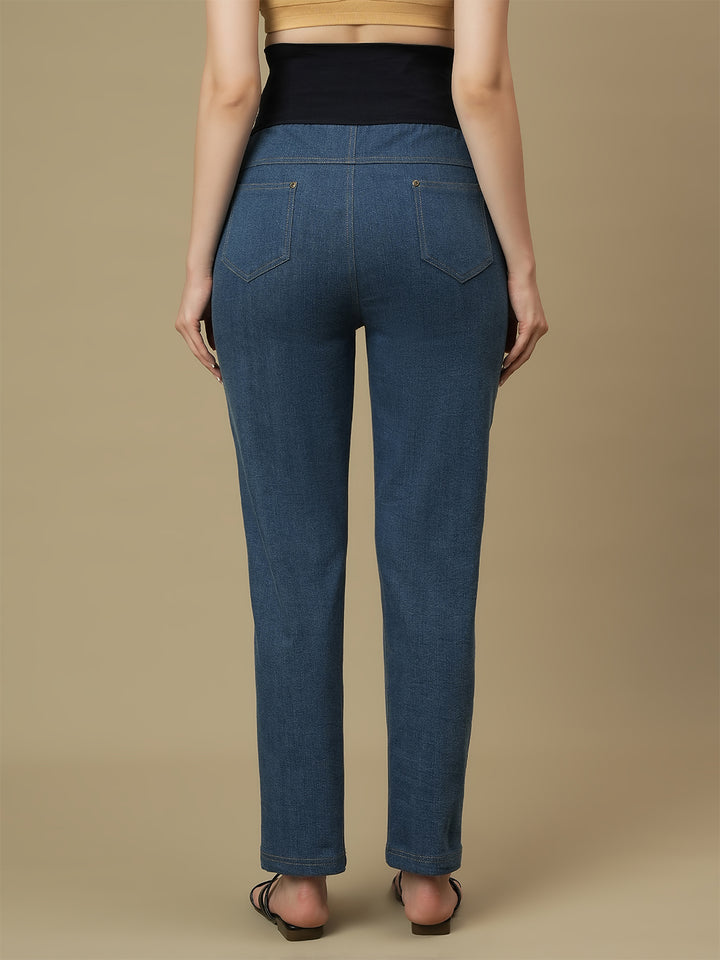 Maternity Light Blue Straight Leg Jeans
