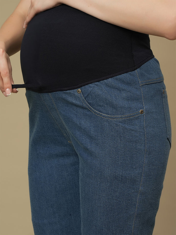 Maternity Light Blue Straight Leg Jeans