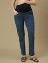 Maternity Light Blue Straight Leg Jeans