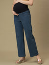 Maternity Light Blue Wide-leg Jeans