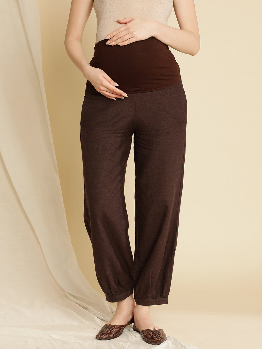 White Linen Maternity Pants for Women for sale  eBay