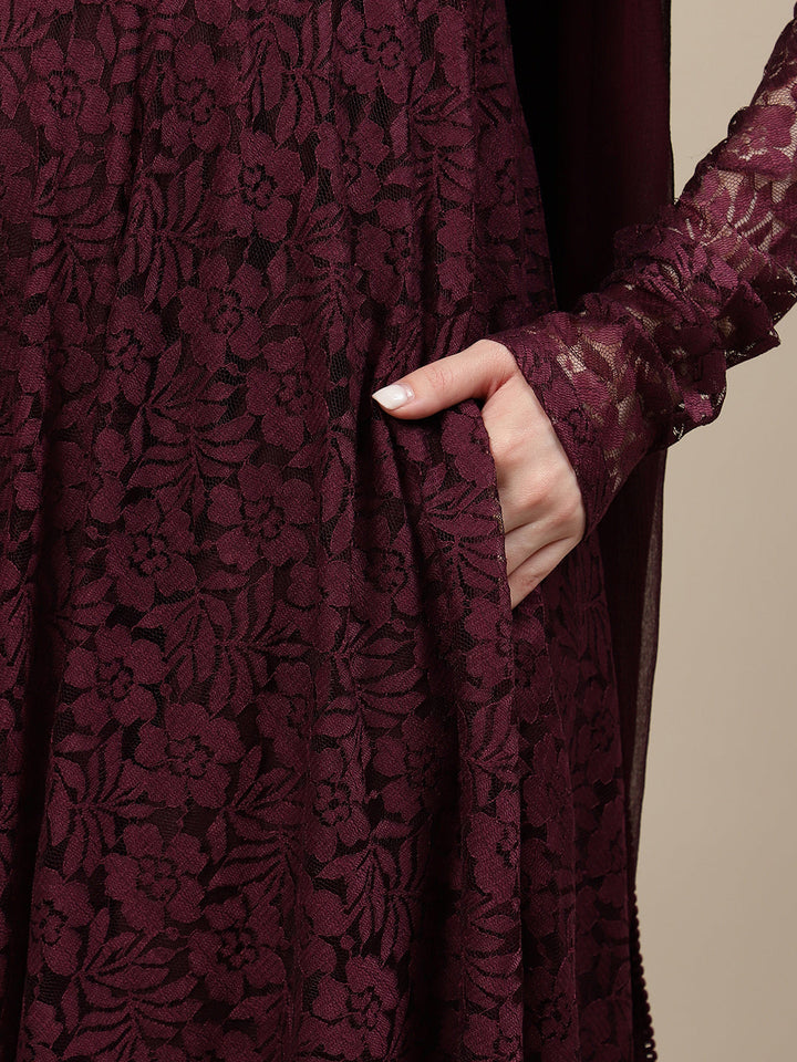 2pc. Maternity Gown with Dupatta