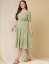 Maternity Mint Green Cotton Dress