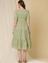 Maternity Mint Green Cotton Dress