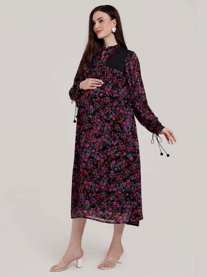 Maternity Peasant Dress