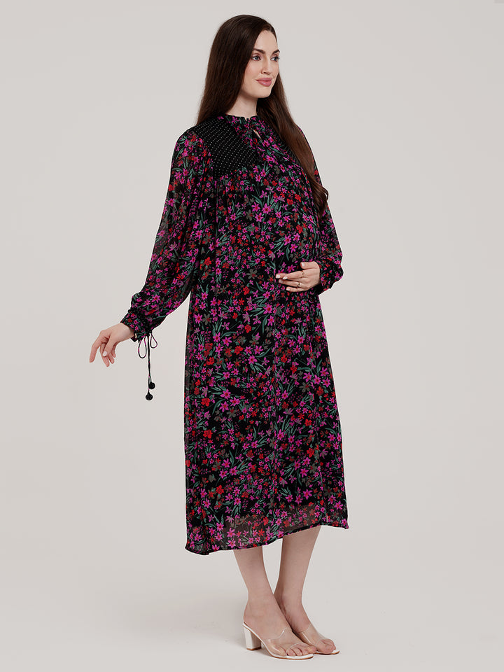 Maternity Peasant Dress