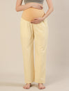 Maternity & Nursing Yellow Polka Dot Cotton Night Suit Set