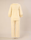 Maternity & Nursing Yellow Polka Dot Cotton Night Suit Set