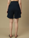 Maternity Pull-on Lounge Blue Shorts