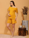 Maternity Shorts with T-shirt Set- Casablanca