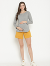 Maternity Cotton Shorts Set