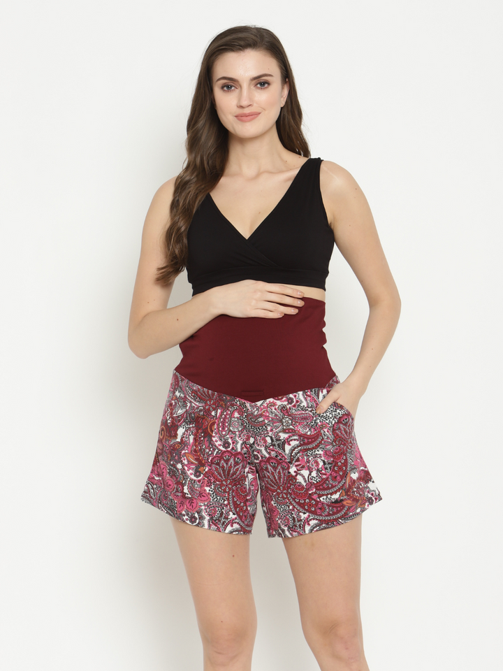 2pc. Maternity Shorts PJ Set