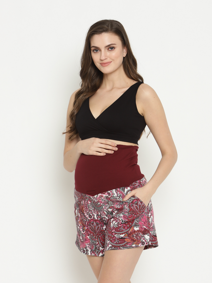 2pc. Maternity Shorts PJ Set