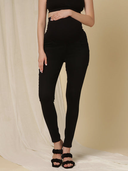 Skinny-fit Maternity Jeans- Black