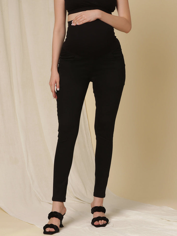 Skinny-fit Maternity Jeans- Black