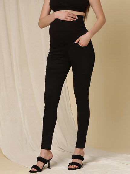 Skinny-fit Maternity Jeans- Black
