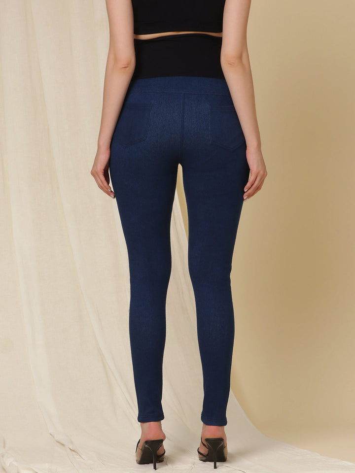 Maternity Stretchy Jeans- Skinny-fit, Blue
