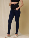 Maternity Stretchy Jeans- Skinny-fit, Dark Blue
