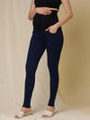 Maternity Stretchy Jeans- Skinny-fit, Dark Blue