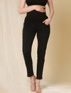 Slim Fit Maternity Jeans- Charcoal Black