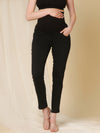 Slim Fit Maternity Jeans- Charcoal Black