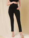 Slim Fit Maternity Jeans- Charcoal Black