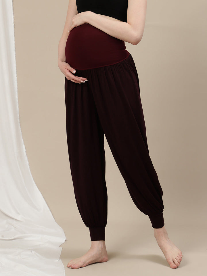 Pregnancy Soft Comfy Pajama- Wine Berry