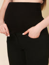 Straight Fit Maternity Jeans- Charcoal Black
