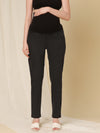 Straight Fit Maternity Jeans- Charcoal Grey