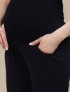 Ultra-Stretch Straight Leg Maternity Pants- Blue