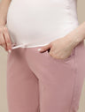 Straight-Leg Maternity Pants - Pink