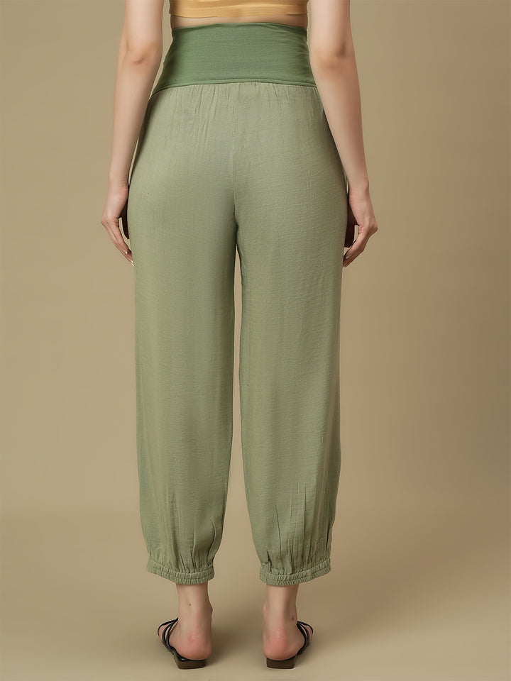 Maternity Tunic with Joggers Co-ord Set- Green