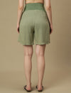 Maternity Tunic with Shorts Co-ord Set- Green