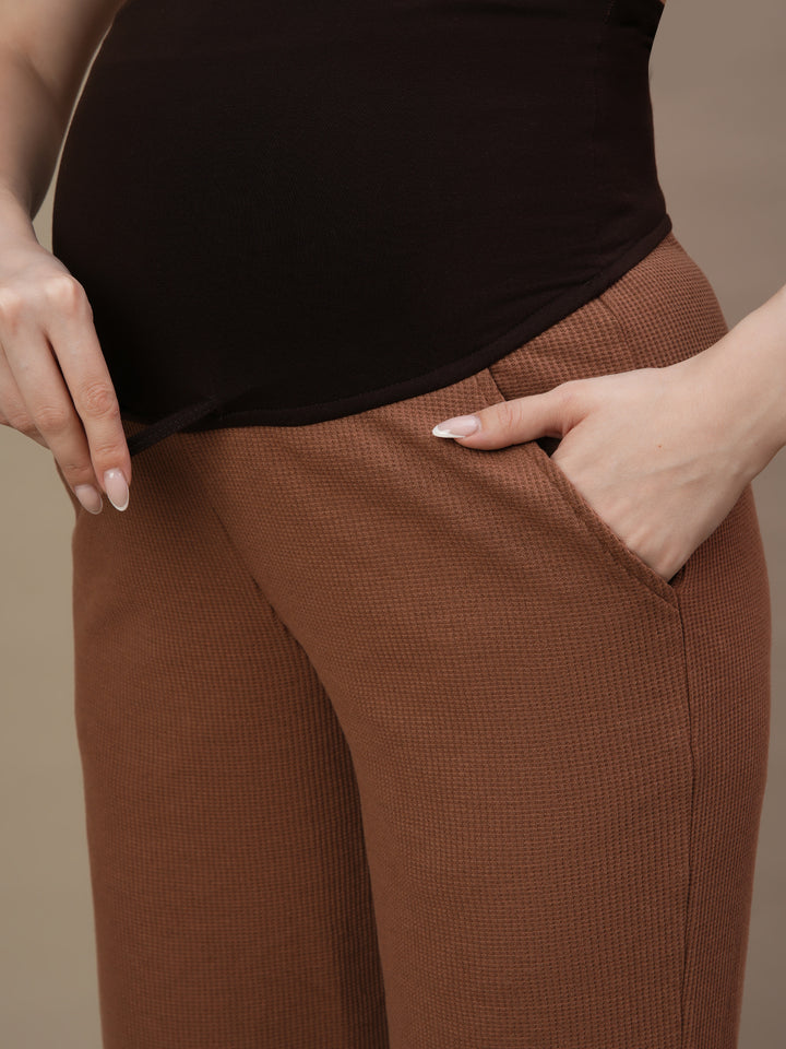 Maternity Waffle A-Line Pants