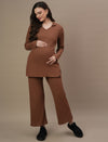 Maternity Waffle A-Line Pants