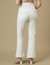 Maternity White Bootcut Jeans