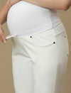 Maternity White Bootcut Jeans