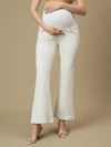 Maternity White Bootcut Jeans