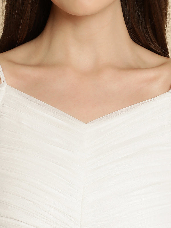Maternity White Dress Gown