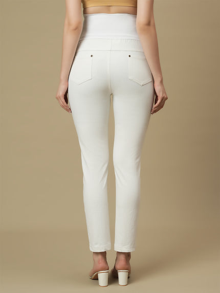 Maternity White Slim Fit Jeans