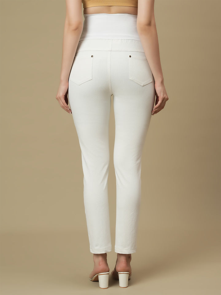 Maternity White Slim Fit Jeans