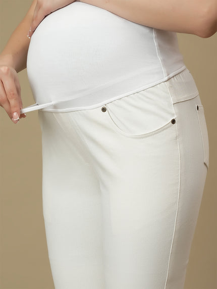 Maternity White Slim Fit Jeans