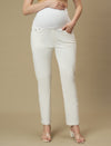 Maternity White Straight Leg Jeans