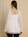 Maternity White Top Blouse