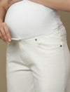 Maternity White Wide-leg Jeans